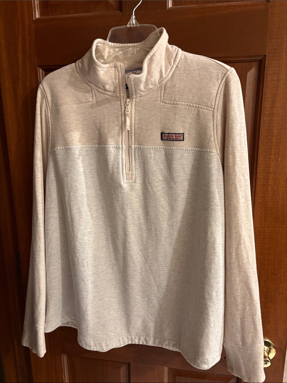 Vineyard Vines Men's Half-Zip Pullover Sweater - Light Beige